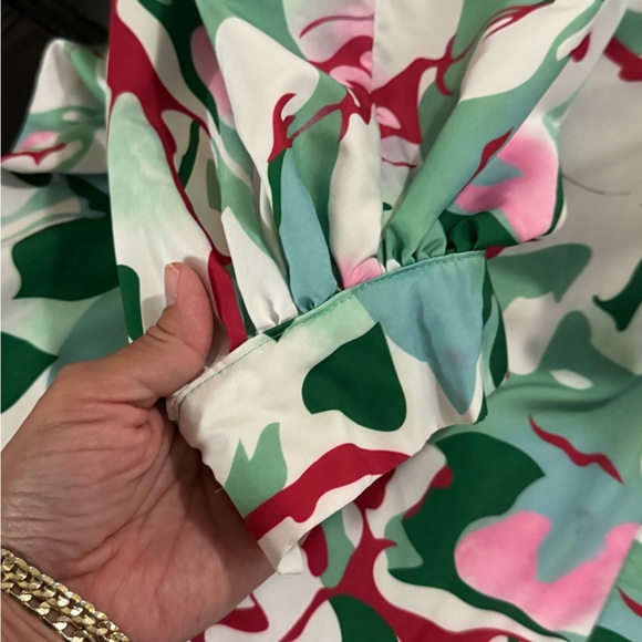 Colorful Abstract Button-Up Shirt - Picture 4 of 4